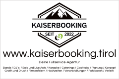 KAISERBOOKING TIROL - Beleuchtung und Tonanlagen für Hochzeiten, Firmen & Events aller Art