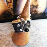Pyrit Ring mit Balckstar & Obsidian