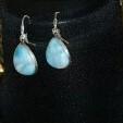 Larimar Atlantisstein Ohrringe