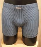 ISA Bodywear Panty blau mit schwarzen Längsstreifen