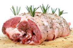 Fleisch, Wurst, Speck vom Rind, Schwein und Huhn
