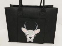 Filztasche Hirsch mit Brille