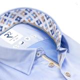 NEU! R2-Hemd Art. Hellblau mit elegantem Druck NEU!