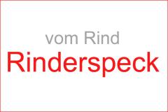 Würziger Speck vom Rind: Rinderspeck