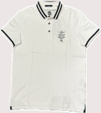 Baumwollpiqué-Poloshirt Weiß Aeronautica Militare