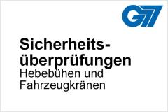 Sicherheitsüberprüfungen für Hebebühnen und Fahrzeugkräne