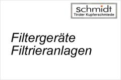 Filtergeräte, Filtrieranlagen