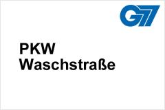 PKW-Waschstraße für ein blitzsauberes Fahrzeug.