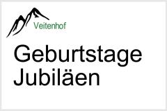 GEBURTSTAGSFEIERN / JUBILÄEN im Kaisertal