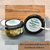 BIO-Frischkäsebällchen in ÖL Knoblauch-Kräuter