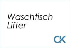 Waschtisch Lifter für die stufenlose Höhenverstellung des Waschtisches