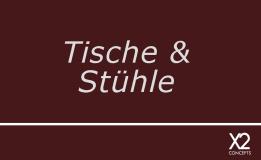 GASTRO Tische und Stühle - verschiedene Designs und Materialien