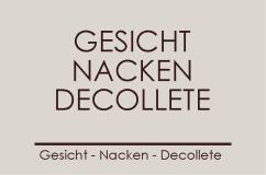 Kosmetik für GESICHT - NACKEN - DECOLLETE