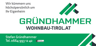 GRÜNDHAMMER WOHNBAU GMBH Bauträger Eigentumswohnungen Kufstein Kirchbichl Tirol