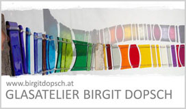 GLASATELIER BIRGIT DOPSCH Glaskunst in Kufstein Kunstverglasungen Glastüren Glasschalen Glasskulpturen Glasbilder Gartenskulpturen aus Glas